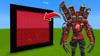 How to Make A Portal To The Evil Titan Speakerman Dimension in Minecraft [upl. by Sakiv]