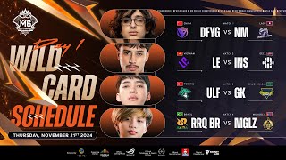 🔴 LIVE  M6 Wild Card Stage  DAY 1 [upl. by Avlem]