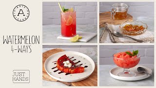 4 Recipes with Watermelon  Akis Petretzikis [upl. by Drake]