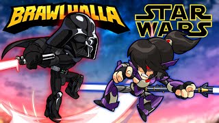 Darth Vader DESTRUCTION • Team Star Wars has ARRIVED • Brawlhalla  Star Wars • 1v1 [upl. by Anerhs]