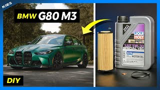 How to change the OIL and FILTER on a BMW G80 M3 S58  RESET OIL LIGHT [upl. by Chud516]