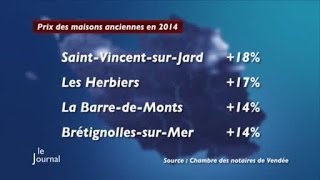 Economie  Le prix de l’immobilier en baisse Vendée [upl. by Ellak]