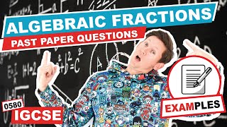 Algebraic Fractions Past Paper Questions [upl. by Jeniffer]