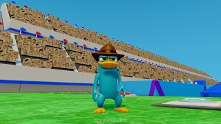 Toy Perry the Platypus  Crayons  Kids Video  Gameplay  Superhero  Playtime [upl. by Elleinnad433]