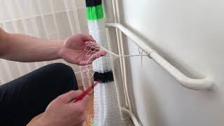 Serpme ağ arttırma nasıl yapılır  How to knit a castnet [upl. by Trenton]