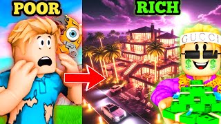 I Built A Golden MEGA MANSION Poor to RICH Roblox mega mansion tycoon [upl. by Eolc]