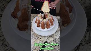 Key Lime Sour Cream Pound Cake shorts [upl. by Ettelrac875]