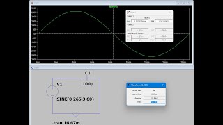 Calculating the RMS Voltage Across a Capacitor given the Current  LTSpice Edition [upl. by Naened510]