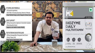 MuscleBlaze Biozyme Daily Multivitamin Test Booster Minerals amp Vitamins True Review by Akash Arya [upl. by Adaj]