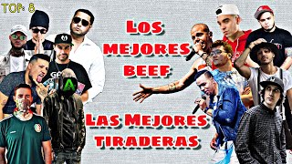 Mejores BeefTiraderas del Rap Hispano TOP8 [upl. by Notlef]