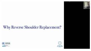 Dr Nicholas K Callahan Webinar Reverse Shoulder Replacement Surgery [upl. by Getraer470]