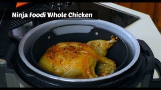 Ninja Foodi TenderCrisp Whole Chicken  Pressure Cooker amp Air Fryer  Amy Learns to Cook [upl. by Einatsed79]