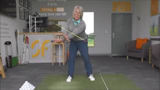 Golf swing arm rotation part 1 Correct golf swing take away body and arm movement [upl. by Rehm]