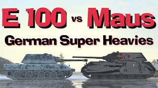 WOT Blitz Face Off  E 100 vs Maus [upl. by Argela]