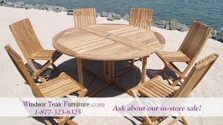 Windsor Teak Furniture Drop Leaf Tables [upl. by Anitsud888]