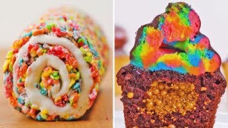 Rainbow Dessert Ideas  Cake Cupcakes and More Delicious Treats by So Yummy [upl. by Aibos596]