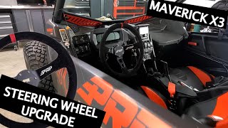 Can Am Maverick X3 PRP Steering Wheel Upgrade  Installation [upl. by Doti]