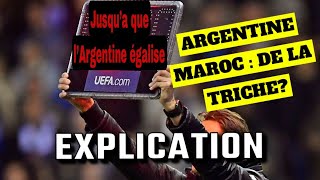 Maroc Argentine  Pourquoi larbitre a mis 15mn de temps additionnel [upl. by Quinta190]