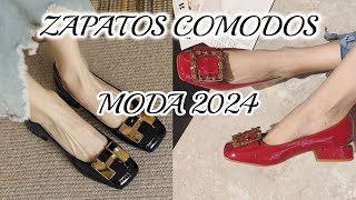 ZAPATOS de MODA 2024 COMODOS ELEGANTES Y BONITOS CALZADO COMODO BONITO Y ELEGANTE DE moda 2024 [upl. by Danyluk]