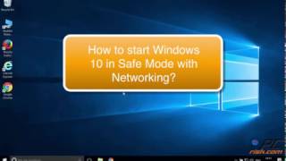 How to start Windows 10 in Safe Mode with Networking [upl. by Tterrej]