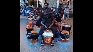 Fremont Street Experience The Pack drumline [upl. by Basile]