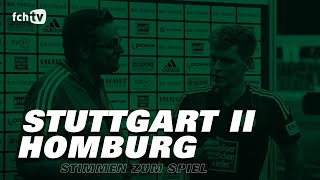 Stuttgart II  Homburg Stimmen zum Spiel I VfBHOM [upl. by Treat]