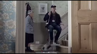 Gary Lineker rockets to new heights in New Walkers Crisps Stairlift TV ad [upl. by Leissam]