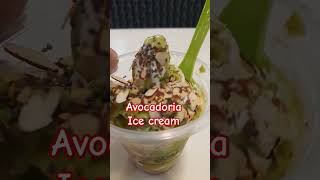 Avocado Ice Cream ofwinsingapore singaporetravelguide travel avocado icecream avocadoria [upl. by Shama]