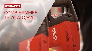 INTRODUCING the Hilti TE 70AVRATC combihammer [upl. by Sedrul]