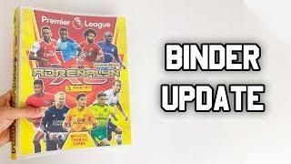 NEAR COMPLETE  ADRENALYN XL PREMIER LEAGUE 201920 Binder Update [upl. by Lalat]