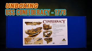 USS CONFEDERACY 1778  Model Shipways [upl. by Mufi]