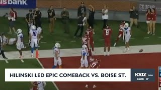 Hilinski led epic comeback against Boise State [upl. by Etiragram]