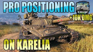 Object 907 Pro positioning on Karelia  World of Tanks [upl. by Labaw]