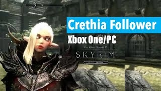 Skyrim SE Xbox OnePC ModsCrethia Follower [upl. by Tingey650]