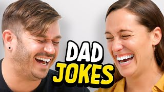 Dad Jokes  Dont laugh Challenge  Sam vs Matt  Raise Your Spirits [upl. by Corina]