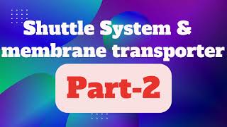 Shuttle System amp membrane transporter ll MalateAspartate Shuttle System [upl. by Ggerk28]