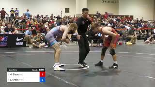 2024 Men’s Freestyle Senior World Team Trials Marcus Blaze vs Seth Gross 61 KG quarterfinals [upl. by Santiago]