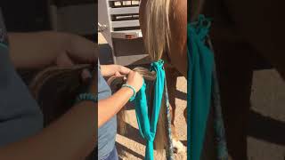 How To Braided Horse Tail Wraps by CactusTails [upl. by Jollanta]