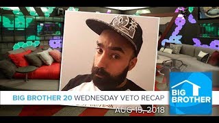 BB20  Wednesday Veto Episode Recap Aug 15 LIVE 915e615p [upl. by Devora]