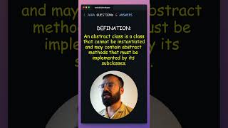 🔍 What is an Abstract Class in Javacoding javaprogramming itjobs [upl. by Ise151]