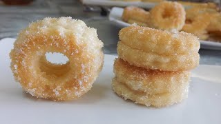 Rosquillas de HOJALDRE fáciles y rápidas  Tonio Cocina [upl. by Enier579]