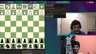 Two Grandmaster plays Antichess GM vidit vs GM srinath  Watch full stream Vidit Gujrathi [upl. by Brenk]