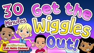 Get the WIGGLES OUT  30 MINUTES of FUN Dance Songs for Kids  Jack Hartmann [upl. by Akemaj94]