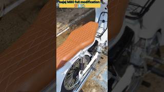 bajaj M80 full modification 💯🔝👨‍🔧 bike modifiedbike machanic m80modifiedcar modi machanical [upl. by Lili]