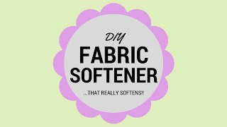 DIY Fabric Softener that REALLY Softens [upl. by Gabel]