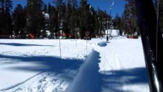 NorthstaratTahoe Skiing  Lookout Link Button Lift [upl. by Aihseit]