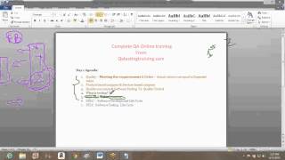 QA online Training videos Day 1 QA Manual testing training videos  Software testing videos [upl. by Naga]