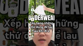 Xếp hạng những thứ dùng để lau sau khi đi ẻ 🤭😂 gamer gaming gameplay ranking tiktok games [upl. by Buroker]