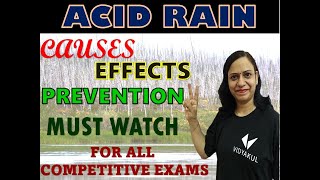 ACID RAIN  CAUSES EFFECTS AND SOLUTIONS [upl. by Gorrono]