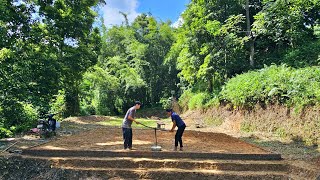 Resettlement project progress update Filling land compacting the foundation Taking care of pets [upl. by Aurie]